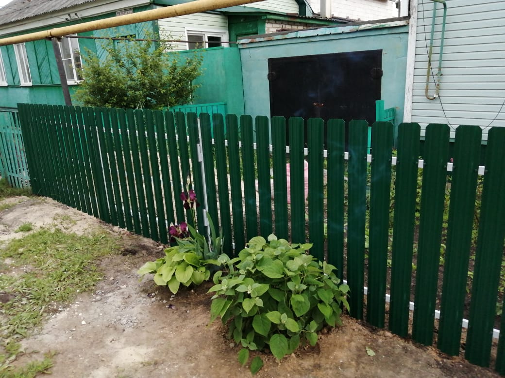 Комбинированный забор 25м штакетник и профлист, ворота, калитка фото8 в Якутске