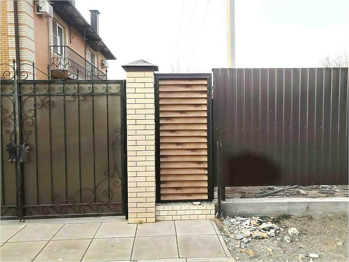 Забор жалюзи 50м светлое дерево фото9 в Якутске