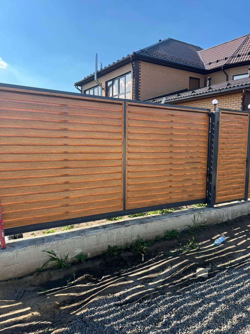 Забор-жалюзи из ламелей Хай-Тек 57м Кипарис 2xPrintech двусторонний фото 3 в Якутске