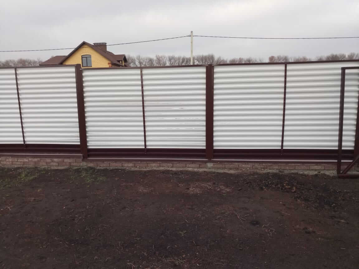 Забор-жалюзи 22м RAL9003/9003 Белый двусторонний фото 1 в Якутске