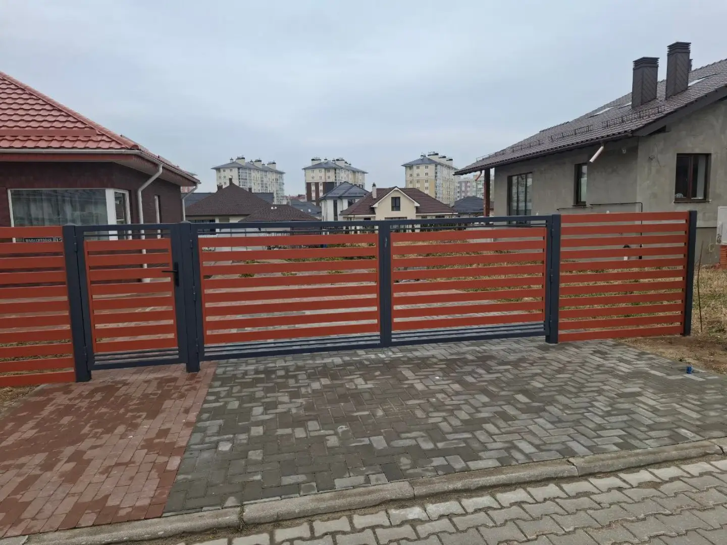 Забор-ранчо из металлопланкена 18м RAL8004 Терракотовый фото 2 в Якутске