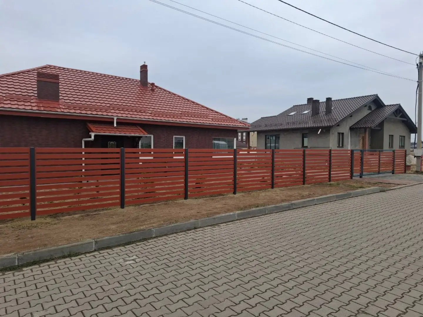 Забор-ранчо из металлопланкена 18м RAL8004 Терракотовый фото 1 в Якутске