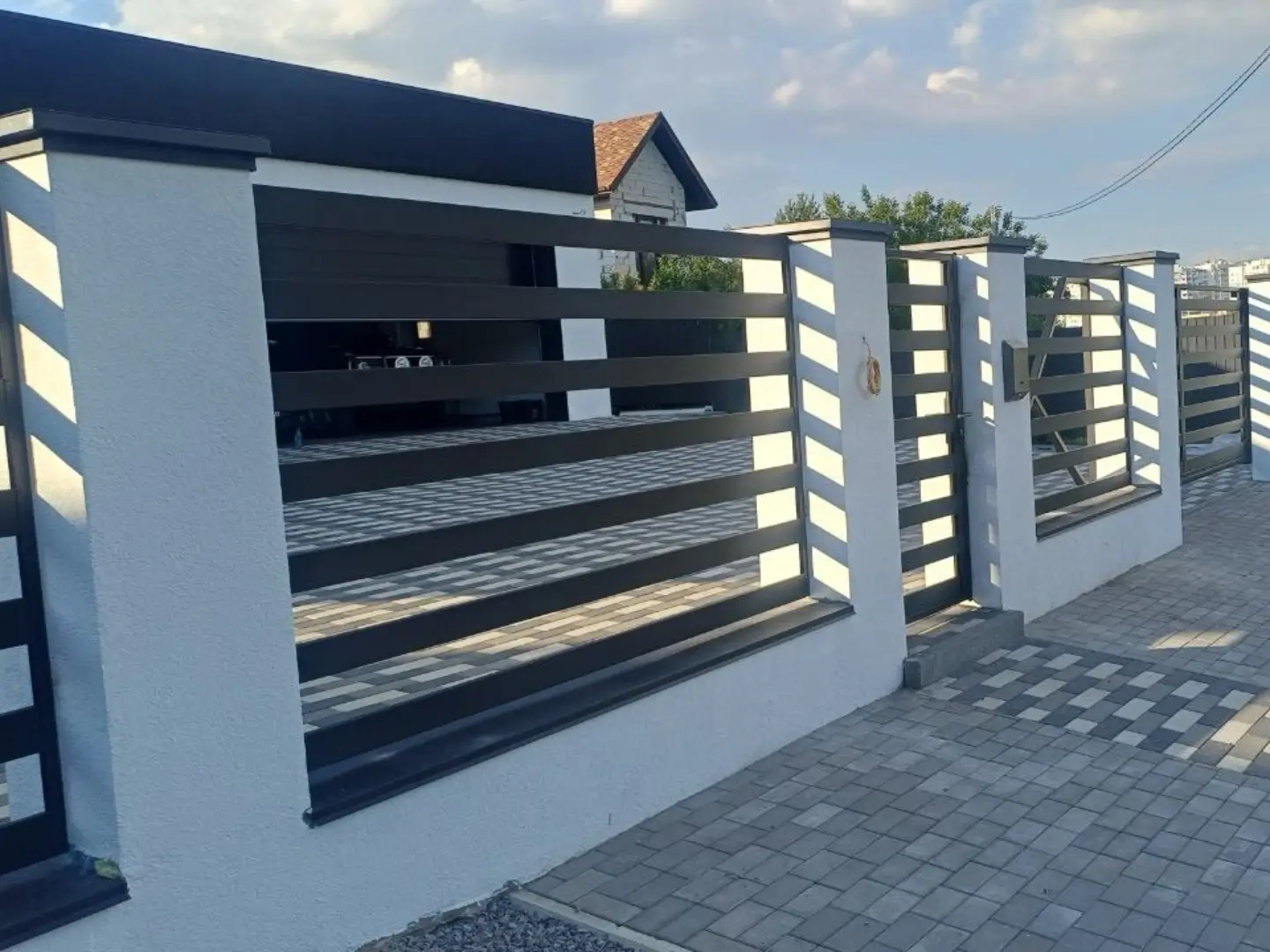Забор-ранчо из металлопланкена 16м RAL9005 Черный МАТТЕ фото 4 в Якутске